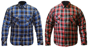 RKsports Motorcycle Lumberjack Made with Kevlar Men Ladies CE Armoured Shirts