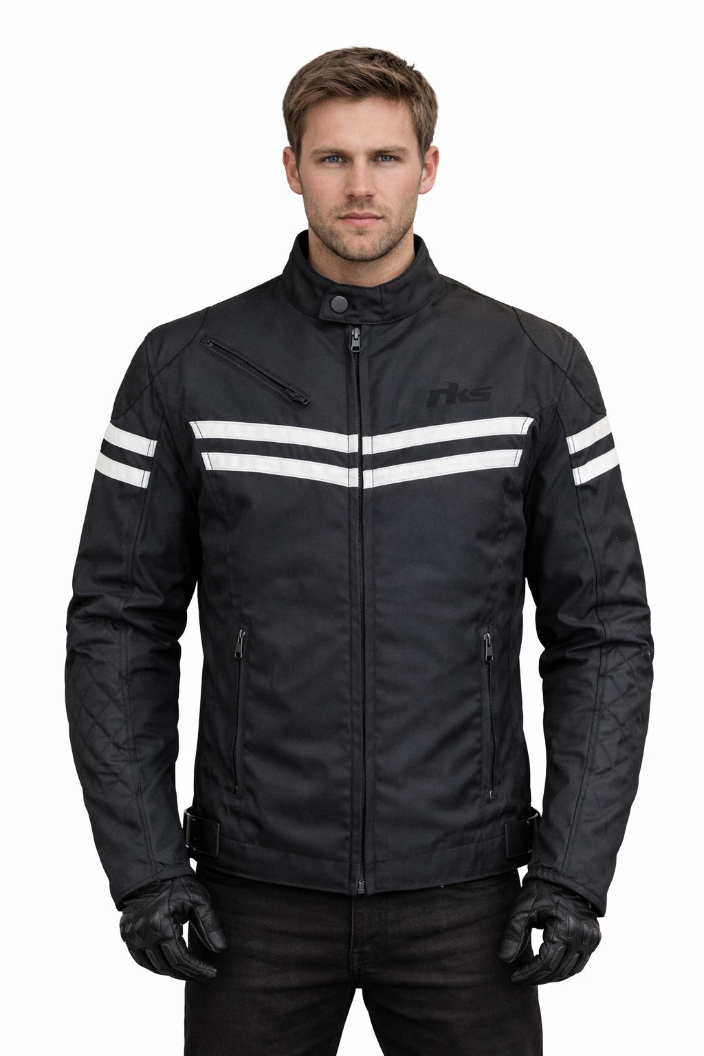 RKSports SPEED MENS WATERPROOF TEXTILE MOTORBIKE MOTORCYCLE JACKET CE ARMOUR