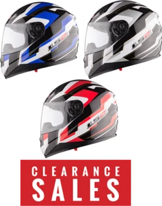 LS2 FF384 SPIT Motorcycle Motorbike full face crash helmet
