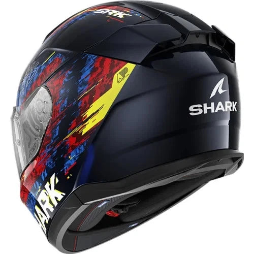 Shark D-Skwal 3 Speed-Vib RED/BLUE/BLACK Motorcycle FullFace Helmet - ECE 22.06