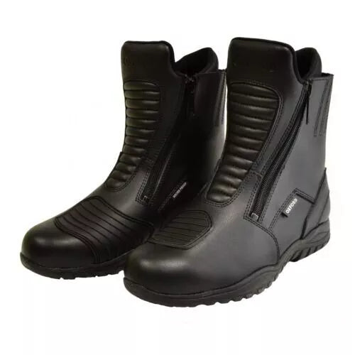 Oxford Comanche Waterproof Black Motorcycle Boots Mens