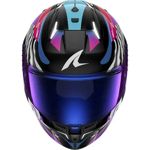 SKWAL i3 SPEED-FANCY Black White Blue Motorcycle Helmet