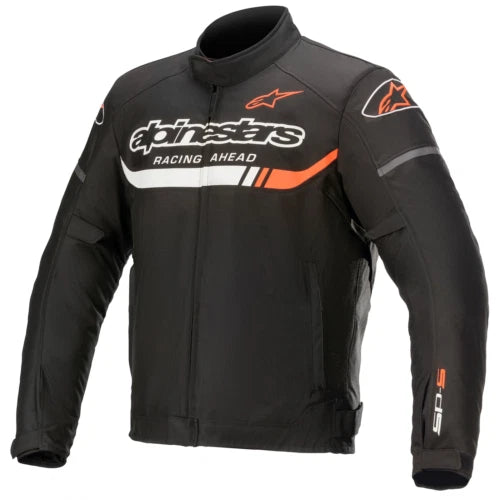 Alpinestars T-SP S Ignition Waterproof Motorcycle Jacket Black/White/Red Flo