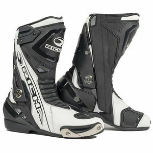 Richa Blade Waterproof Motorcycle Motorbike Road Race Boot - Black / White