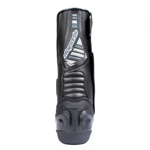 LV14 Motorcycle Black Blue Red Armoured Leather Waterproof Motorbike Race Boots
