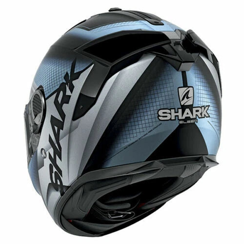 Shark Spartan GT Elgen Mat KSS Blue/Silver Full Face Motorcycle Helmet ZE