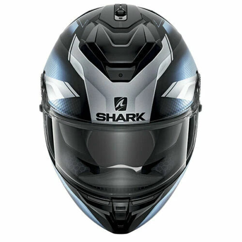 Shark Spartan GT Elgen Mat KSS Blue/Silver Full Face Motorcycle Helmet ZE