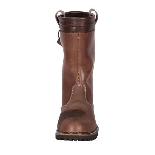SPADA PALLAS LADIES URBAN DISTRESSED LEATHER WATERPROOF MOTORCYCLE BOOTS BROWN