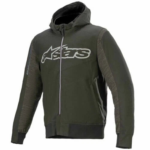 Alpinestars Rhod Windstopper Motorcycle MotorBike Scooter Riding Hoodie - Black