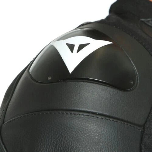 Dainese Sport Pro Leather Motorcycle Motorbike Jacket Black White