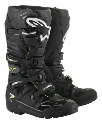 Alpinestars Tech 7 Enduro Drystar Boots Black Grey Waterproof Off Road