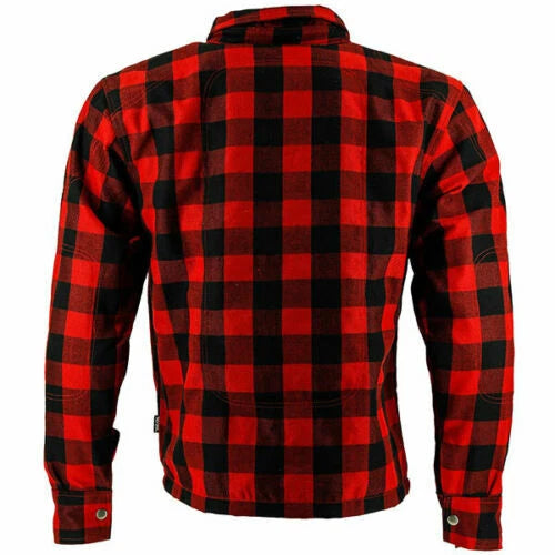 Richa Lumber Motorcycle Motorbike Textile Urban Street Shirt Black Red