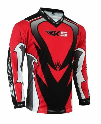 Rksports Adults Motorbike Motorcycle OFF ROAD TOP Grey Blue Red
