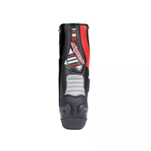 LV14 Motorcycle Black Blue Red Armoured Leather Waterproof Motorbike Race Boots