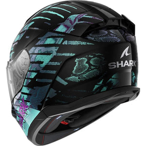 Intercom de moto Shark D-Skwal 3 Reptaia Mat Kxk Carbon