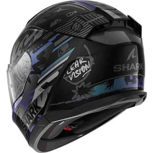 Shark D-Skwal 3 Streetrush Green / Pearl Motorcycle FullFace Helmet - ECE 22.06