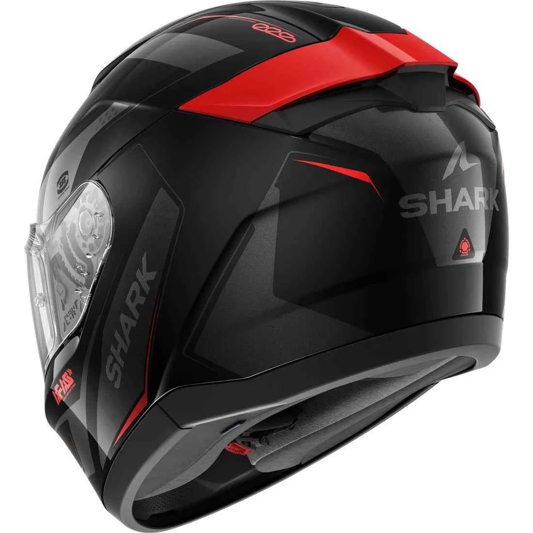 Shark Ridill 2 Mekarium Black / Anthracite / Red Motorbike full face helmet