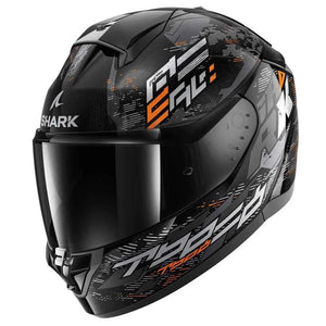 Shark Ridill 2 Molokai Black / Silver / Orange Motorcycle Motorbike Helmet