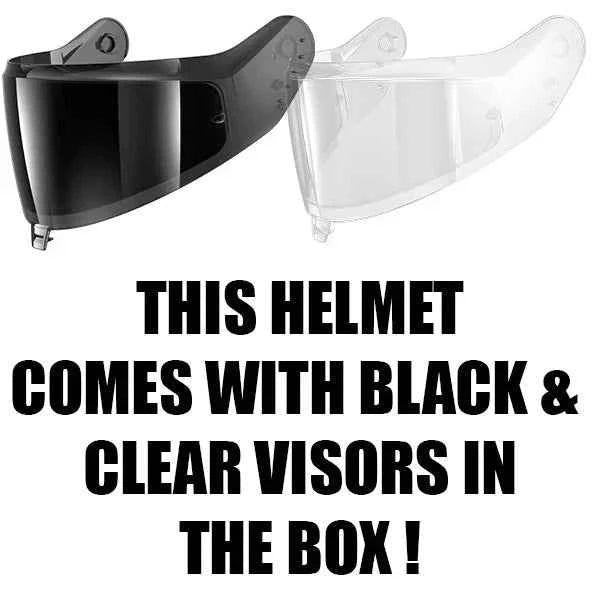 Shark Skwal Cup Speed-Fancy White / Black / Orange Full Face Motorcycle Helmet