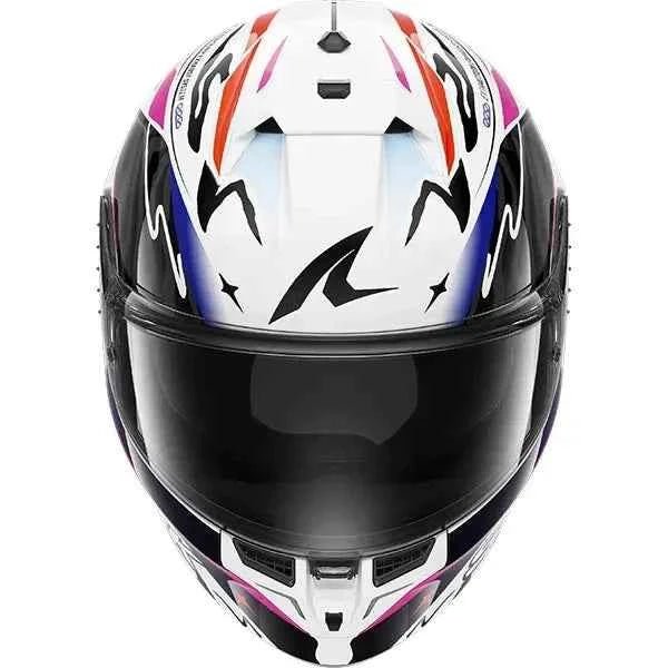 Shark Skwal Cup Speed-Fancy White / Black / Orange Full Face Motorcycle Helmet