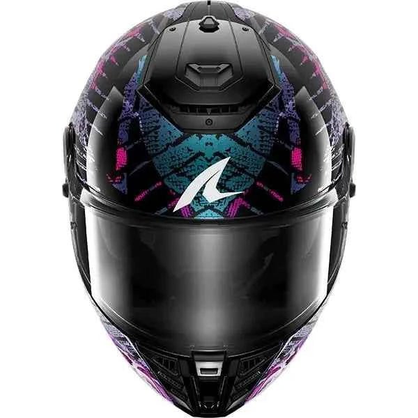 Shark Spartan RS Reptaia Black / Teal / Violet Pearl MOTORCYCLE HELMET