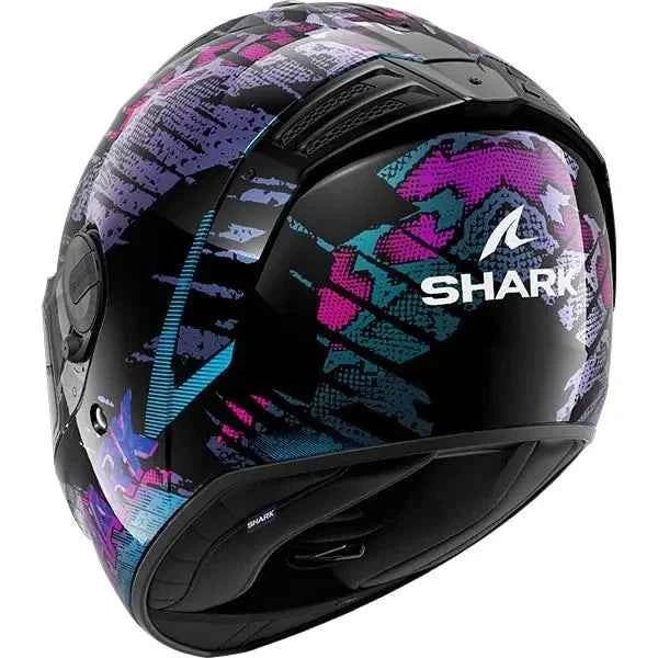 Shark Spartan RS Reptaia Black / Teal / Violet Pearl MOTORCYCLE HELMET