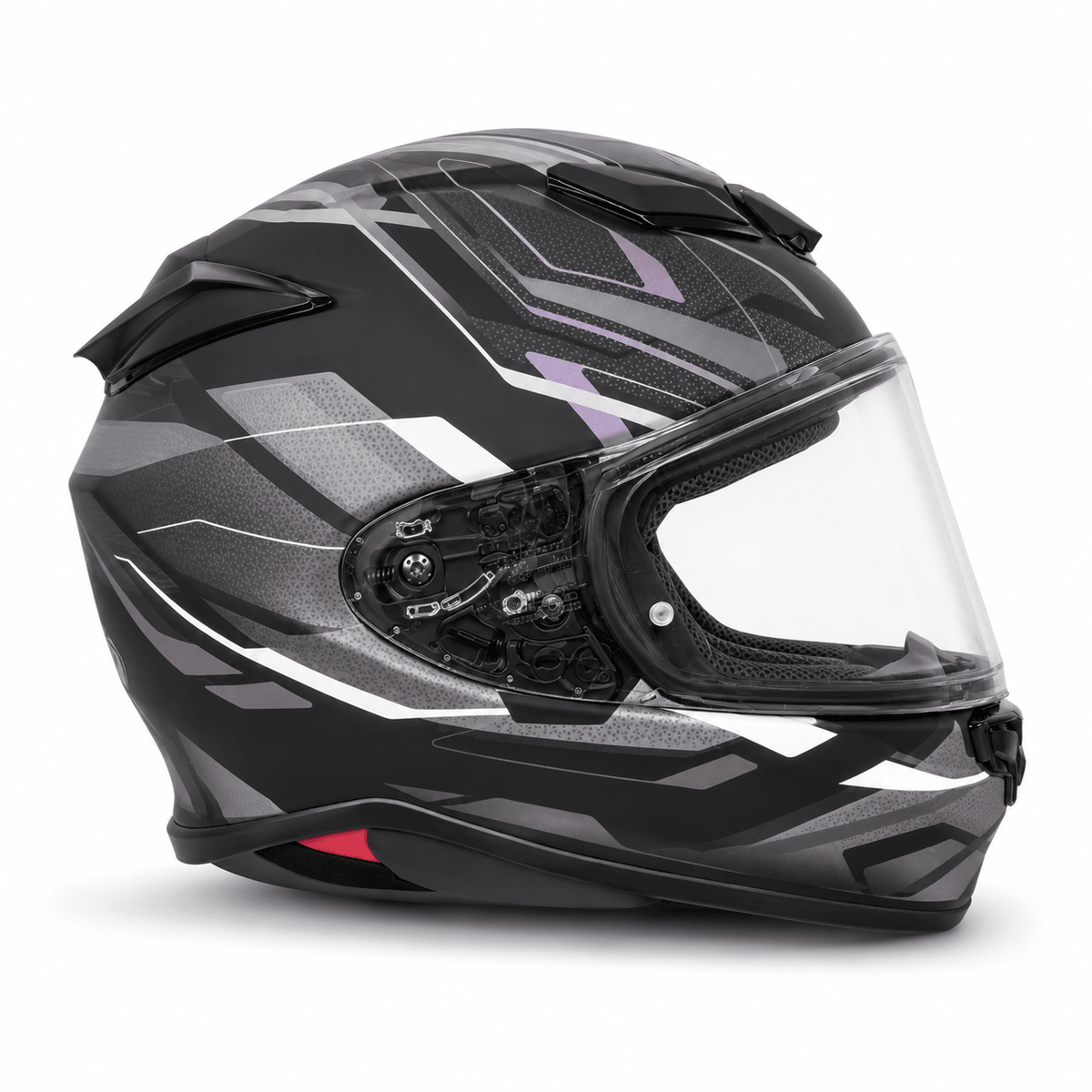 Shoei NXR2 Capriccio TC-5 Black Silver Full Face Motorcycle Helmet ECE 22.06