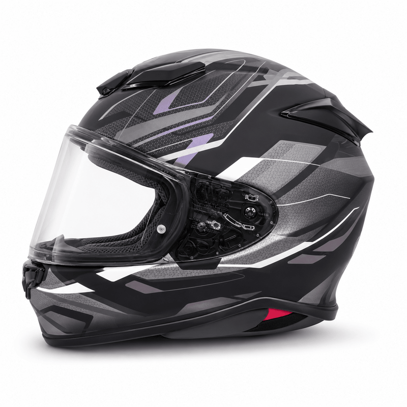 Shoei NXR2 Capriccio TC-5 Black Silver Full Face Motorcycle Helmet ECE 22.06