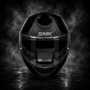 SMK Gullwing Unicolour MA200 Matt Black MOTORCYCLE MOTORBIKE HELMET