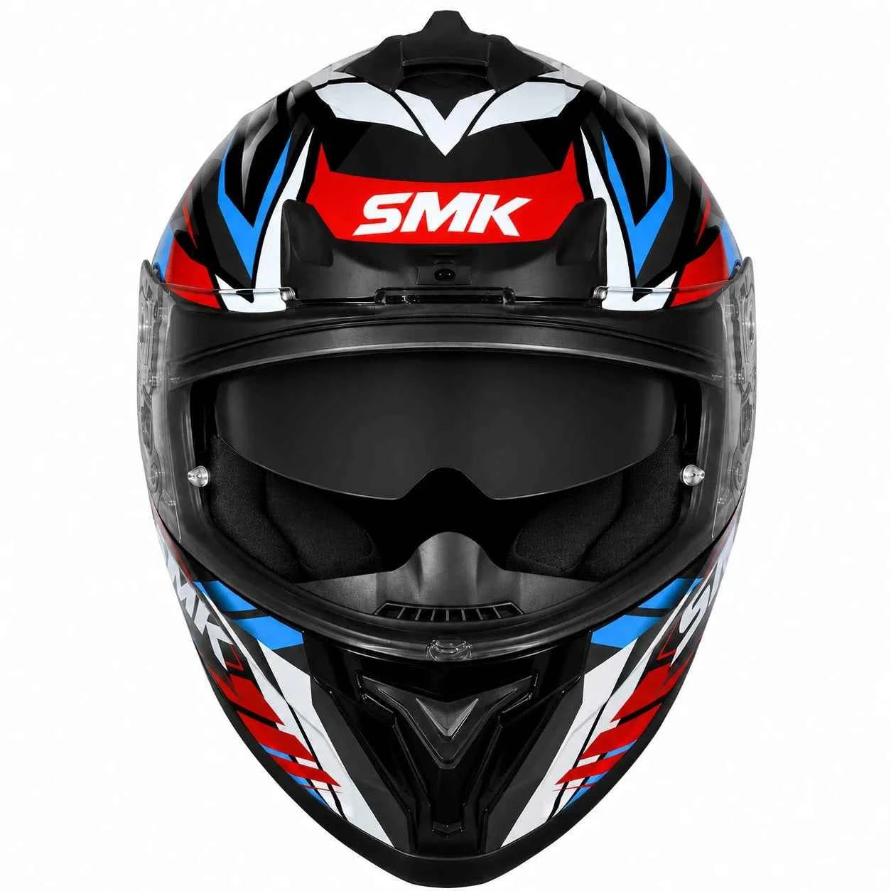 SMK Typhoon Rival GL213 Full Face Motorcycle Helmet with Free Black Visor – ECE