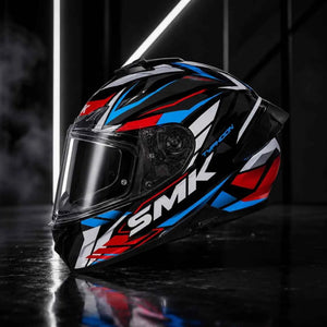 SMK Typhoon Rival GL213 Full Face Motorcycle Helmet with Free Black Visor – ECE