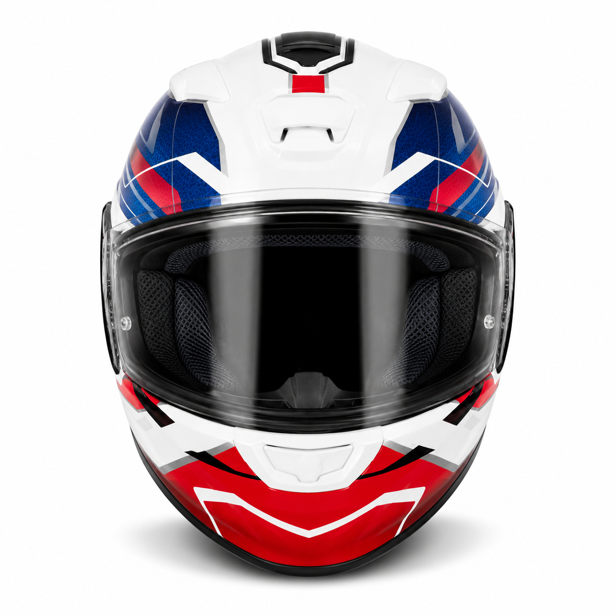 Shoei NXR2 Capriccio TC-10 White Blue Red Full Face Motorcycle Helmet ECE 22.06
